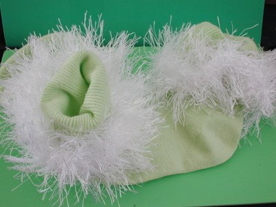 Fun Fur Crocheted Girl's Boutique Socks Custom Colors Available