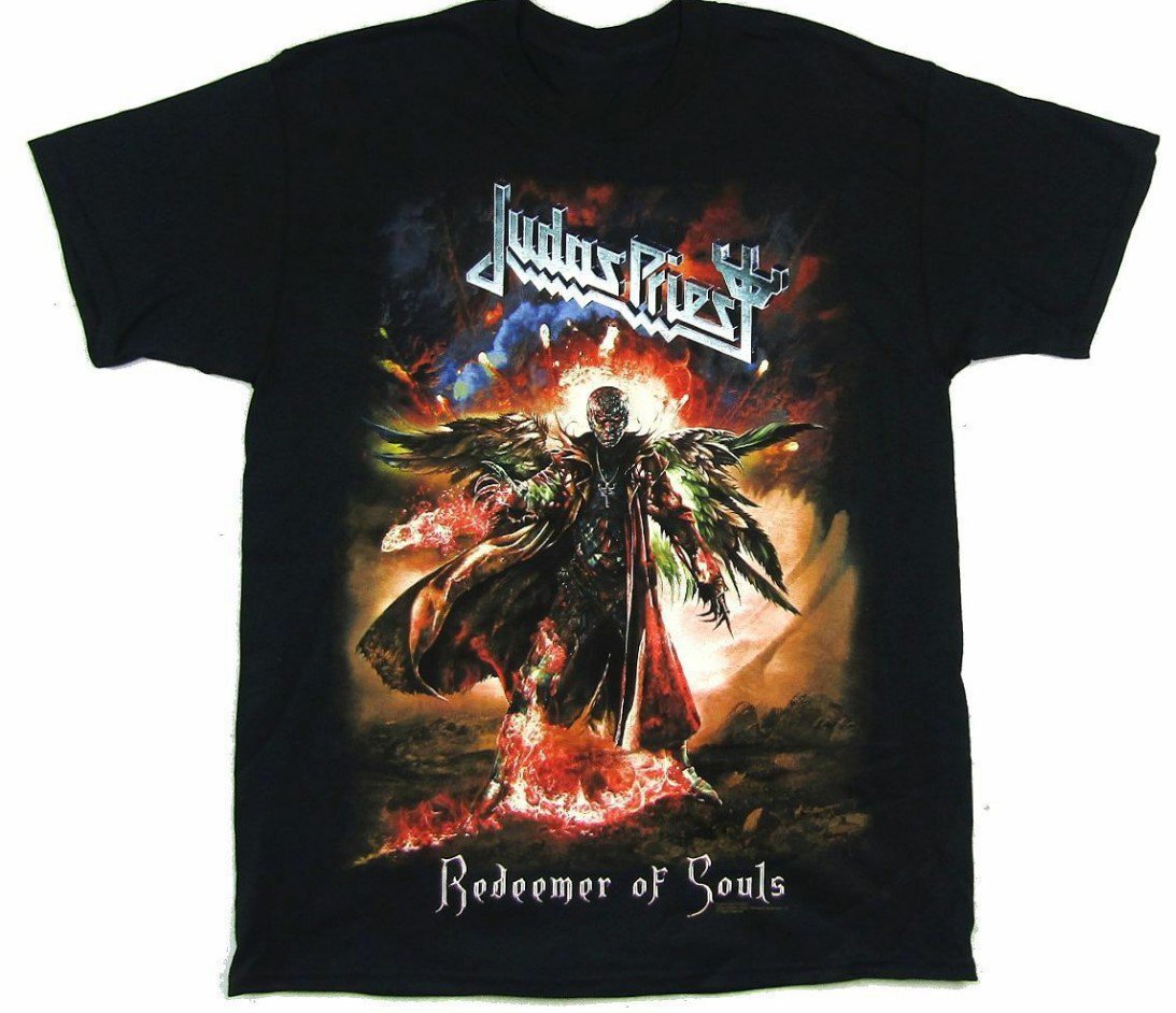 Judas Priest Redeemer Of Souls Full Color World Tour Black T Shirt