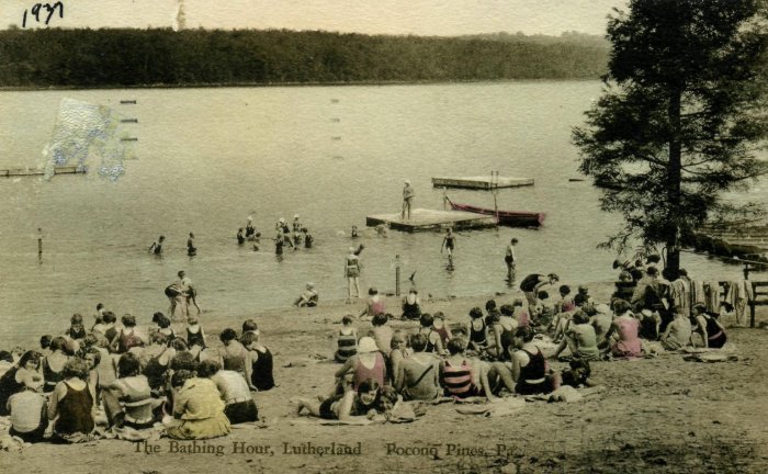 Vintage Albertype Postcard Lutherland Penn 1937