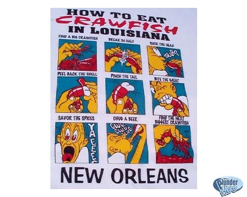 How to Eat Crawfish - Cajun T shirt