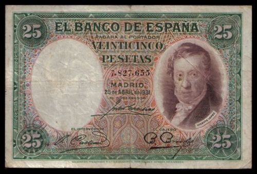 SPAIN - 25 PESETAS 1931