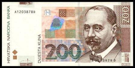 CROATIA - 200 KUNA 2001, Pick 42, UNCIRKULATED