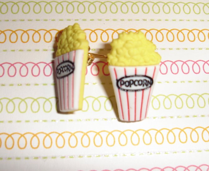 Movie Popcorn Earrings