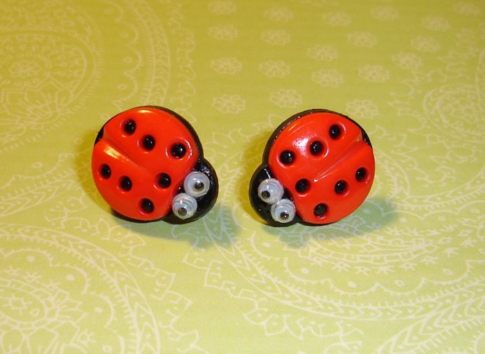 Goodluck Lady Bug Earrings