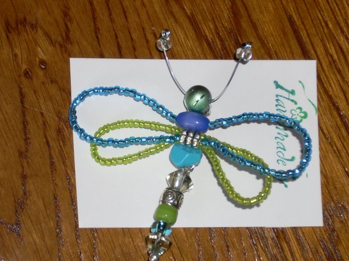 Dragonfly Pin Blue/Green