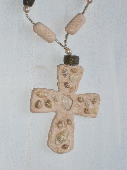 Beach inspired Cross Necklace