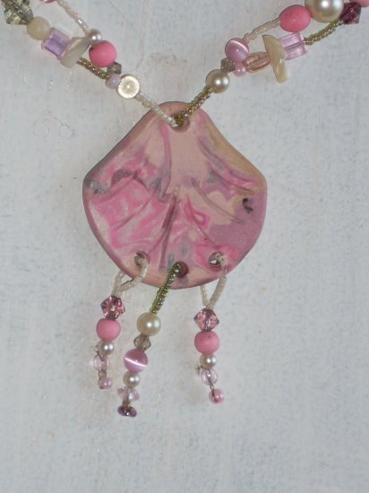 Pink sea shell Necklace