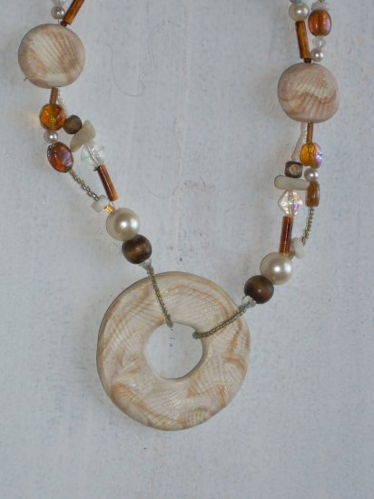 Ethnic, Pearls and Wood Nature inspired..