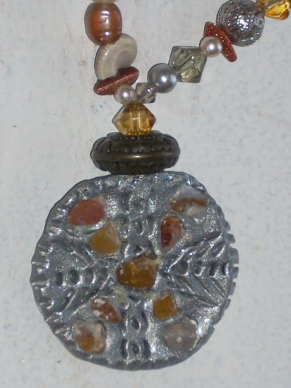 Filigree & semi precious stones Medallion