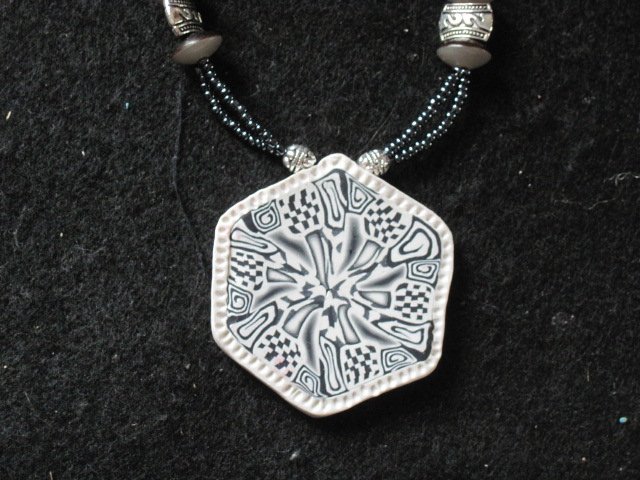 Black and white double sparkly stranded