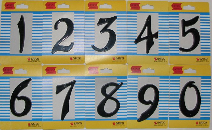 Set of 6 House Numbers