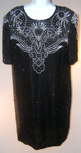 Women Plus Size Beaded Dress Size 2X