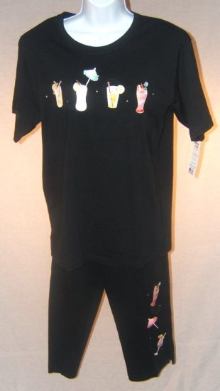 Ladies Tia Capri Set Size Medium