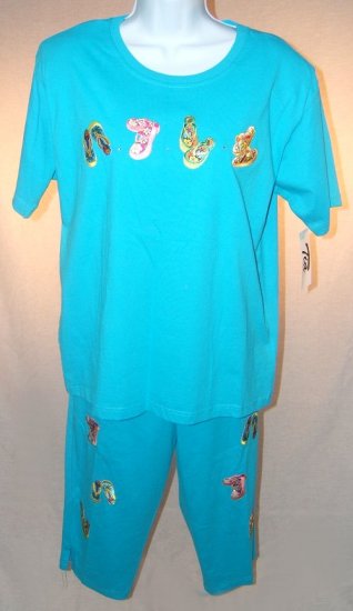 Ladies Tia Capri Set Size Medium