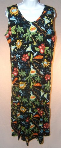 Ladies Long Bali Tank Dress Size Small