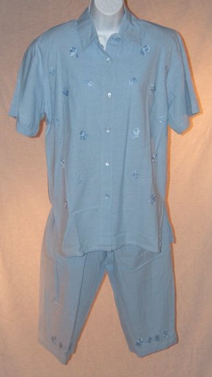 Ladies Denim Bakery Set Size Medium
