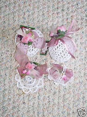 "NEW" LOT SET OF 21 BATTENBURG LACE SACHETS