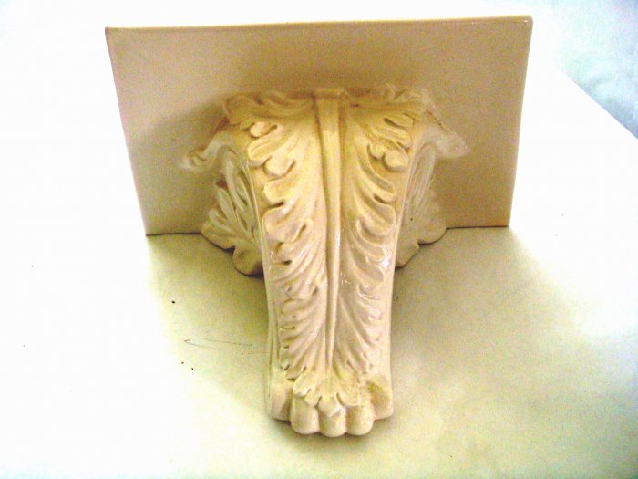 Ceramic architectural relief bracket shelf