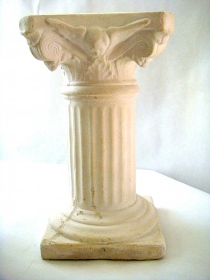 White Plaster Cast Architectural Column