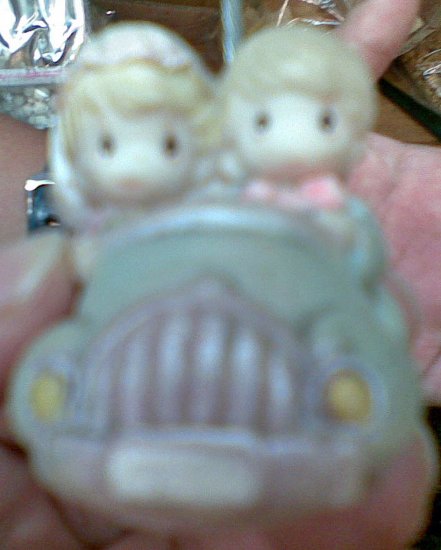 Mini Precious Moment Newly Wed Car Wedding Favor