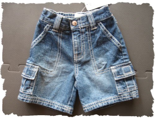 Gymboree Spring Training denim short size 3-6m