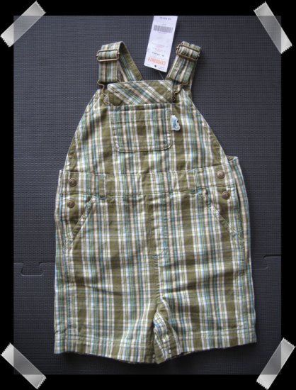 Gymboree Striped Green Short Overall size 18-24 months