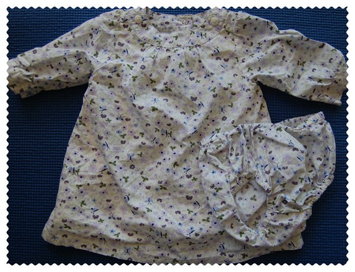 Gymboree 2pc flowers dress Gently used size 3-6 m