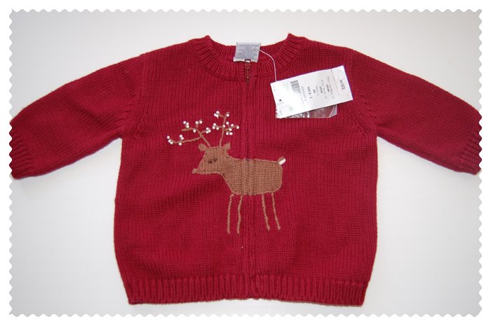 Gymboree Baby Boy Reindeer Sweater 3-6 m NWT