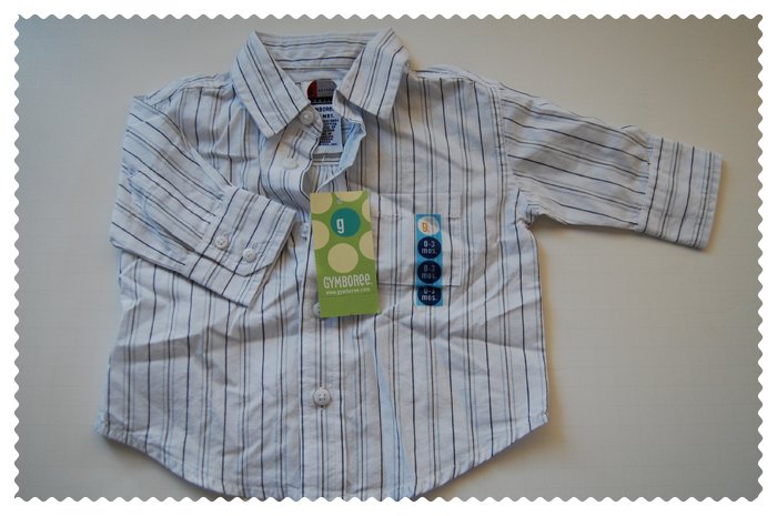 Gymboree Baby Boys Long Sleeved Dress shirt size 0-3 months NWT
