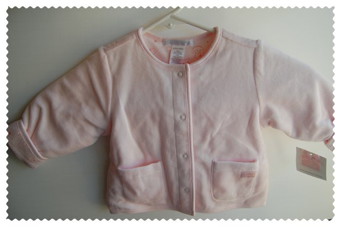 Janie and Jack Baby girl pink sweater size 6-9 months NWT