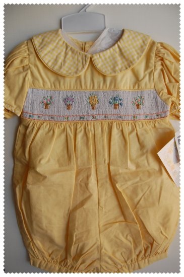 House of Hatten Boutique Girls Yellow romper 4T NWT