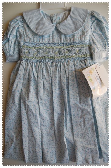 House of Hatten Light Blue Smock Dress size 2T NWT