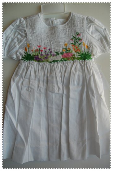 House of Hatten White Smock Dress size 24 months NWT