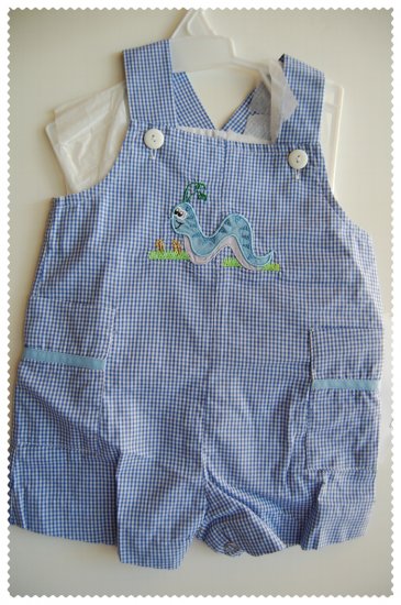 House of Hatten Boy short overall size 6 months NWT