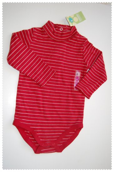 Gymboree Girls striped red onsie 12-18 months NWT