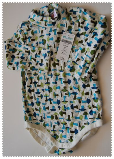 Gymboree Girls Mushroom onsie 12-18 months NWT