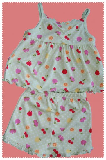 Gymboree Girl Fruit Sleepwear size 3 NWT