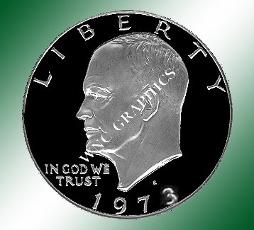 1973 S CN Eisenhower Proof Dollar *Nice*
