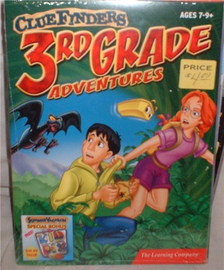 Clue Finders Adventures! Grade THREE CD for computer. ***SHIPPING INCLUDED***
