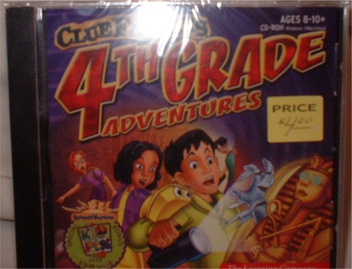 Clue Finders Adventures! Grade 4 CD for computer. ***INCLUDES SHIPPING***