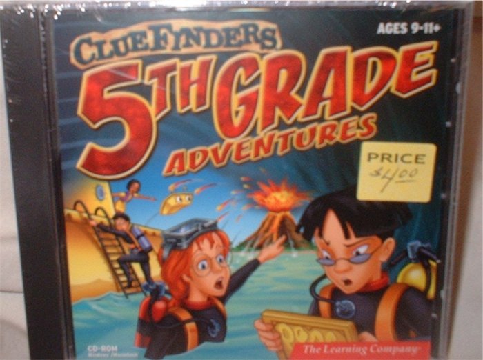 Clue Finders Adventures! Grade 5 CD for computer. ***INCLUDES SHIPPING***