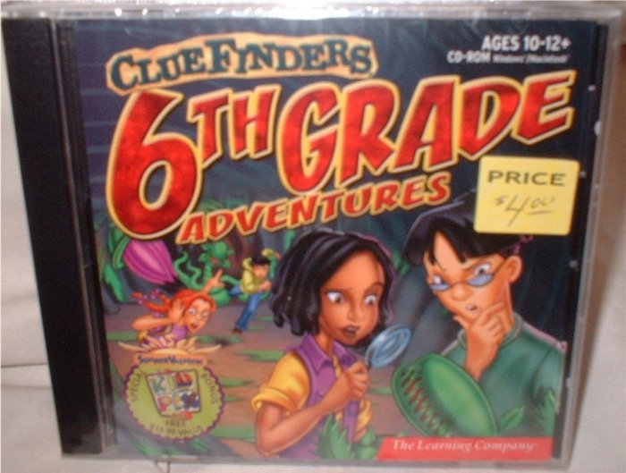 Clue Finders Adventures! Grade 6 CD for computer. ***INCLUDES SHIPPING***