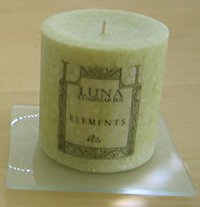 Glass Tray Candleholder