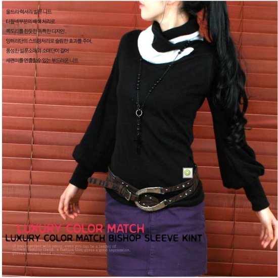 Turtle Neck-Black