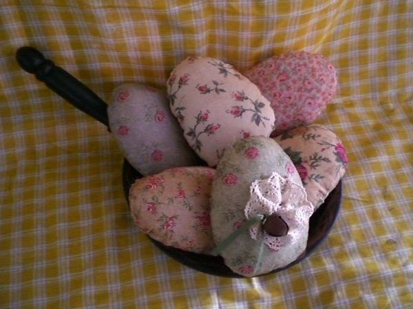 Easter Egg ornies-vintage style fabrics.