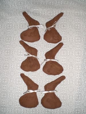 Chocolate Bunney Ornies, scented