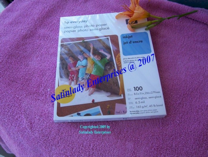 Hp Everyday Semi-Gloss Photo paper