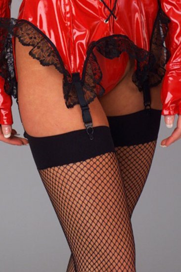 Black Fishnet Can Can Stockings