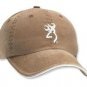 Twill Cap W/3-D Bmk & Pipe, Mocha