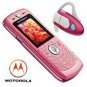 Motorola L6 Pink - Slvr Ultra Slim Design Cellular Mobile Phone Bluetooth Combo (unlocked)